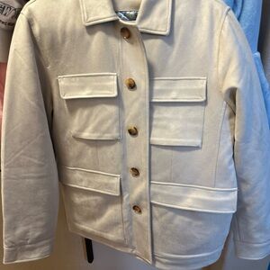 Robert Graham Cream Jacket with Blue Patterned Lining